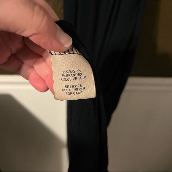 Long Black Philosophy Maxi Dress with Belt Detail at Waist, Size Small - Picture 7 of 8